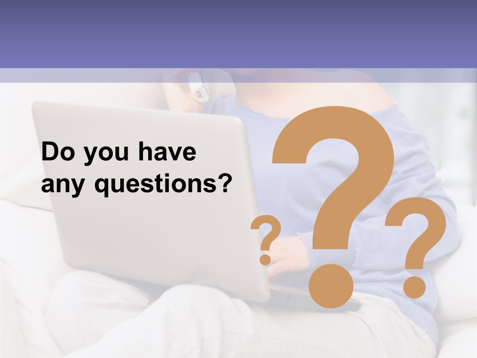 Browsing Blond Window PowerPoint Template