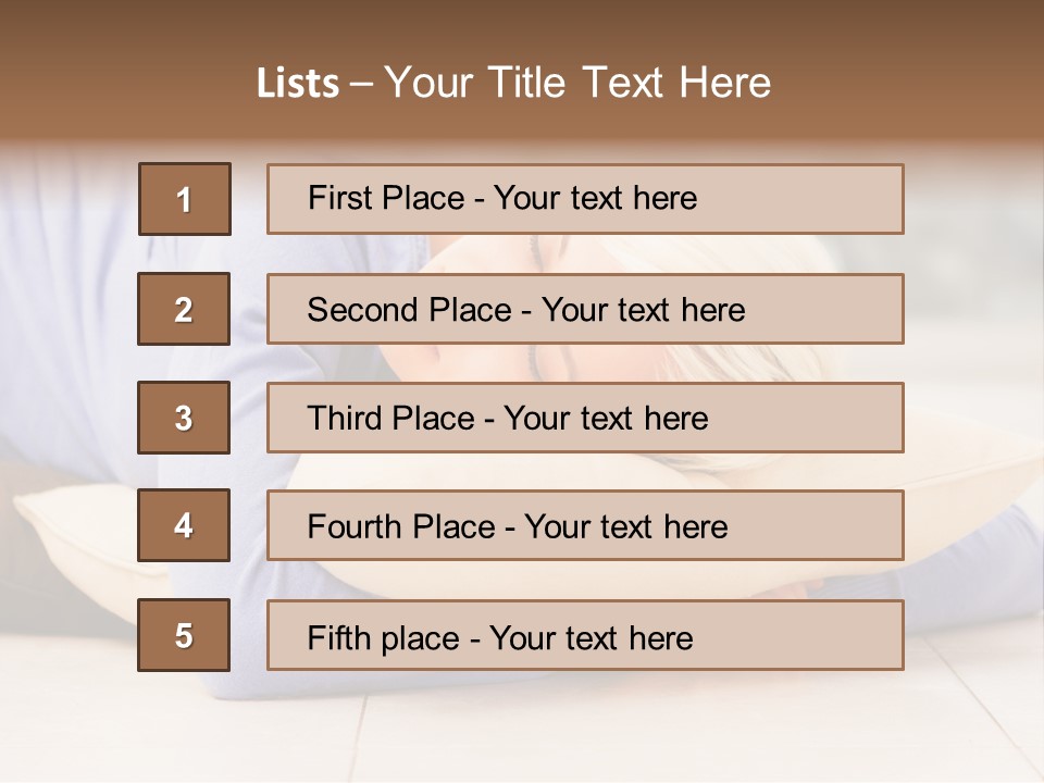 Pretty Gorgeous Sleep PowerPoint Template