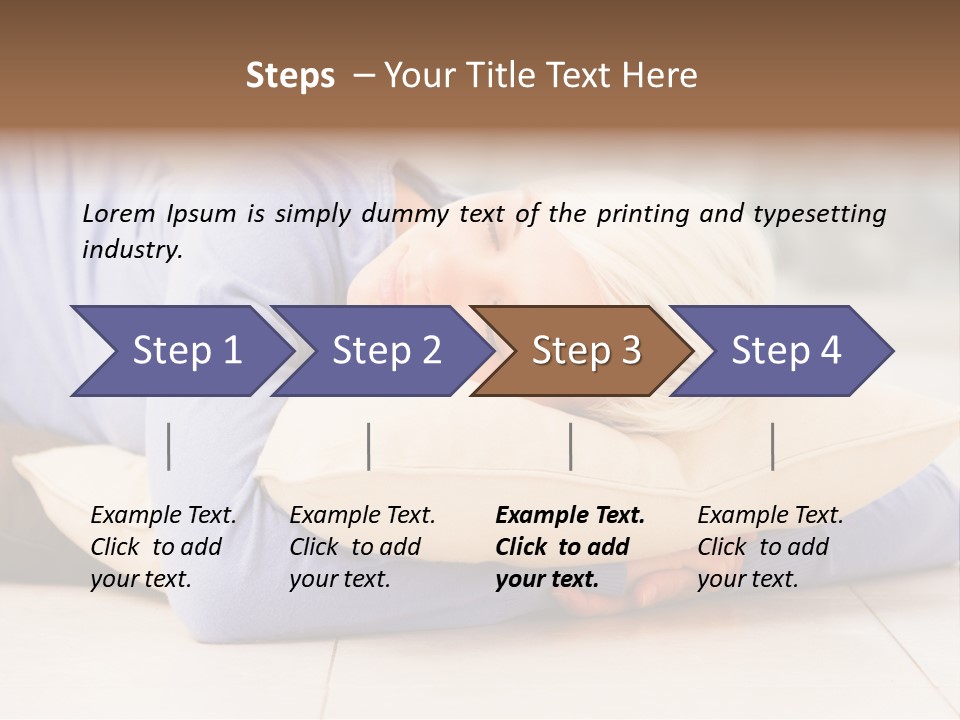 Pretty Gorgeous Sleep PowerPoint Template