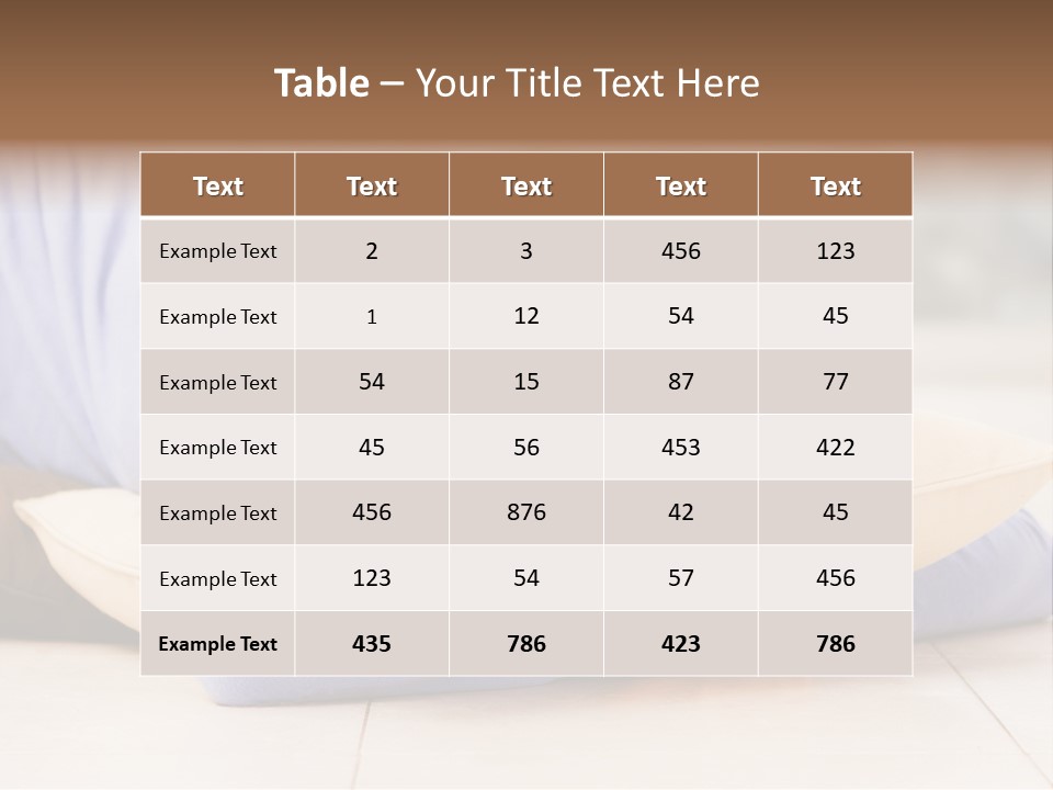 Pretty Gorgeous Sleep PowerPoint Template