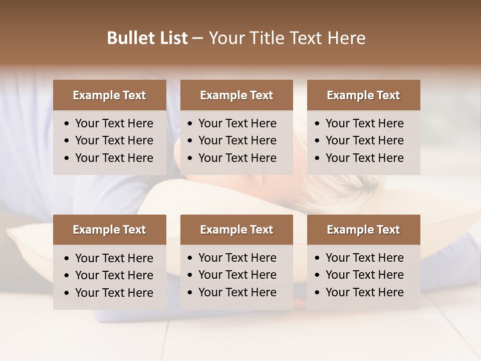 Pretty Gorgeous Sleep PowerPoint Template