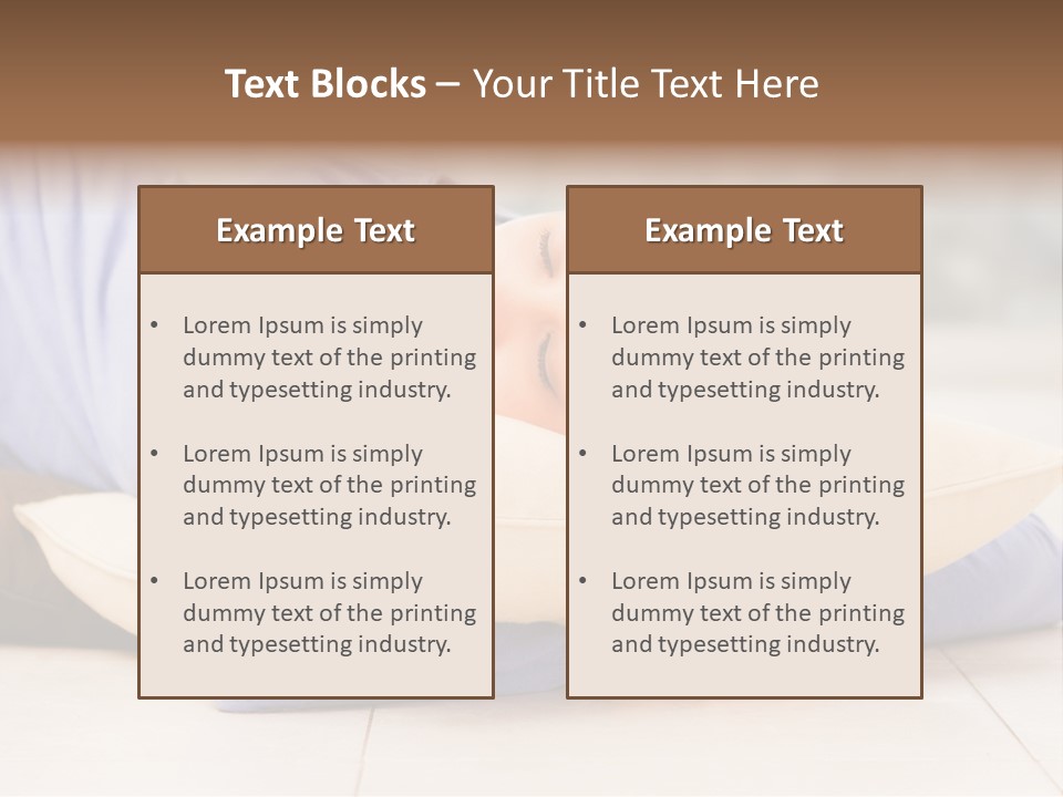 Pretty Gorgeous Sleep PowerPoint Template