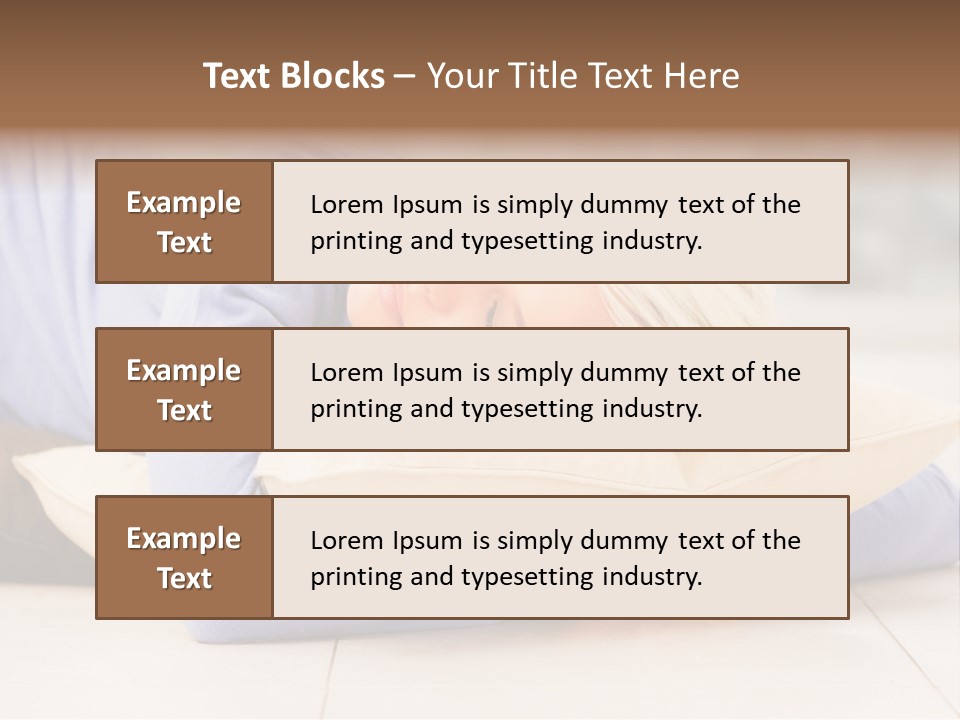 Pretty Gorgeous Sleep PowerPoint Template