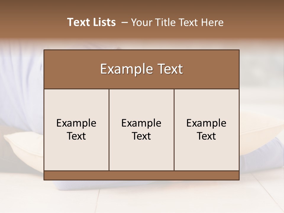 Pretty Gorgeous Sleep PowerPoint Template