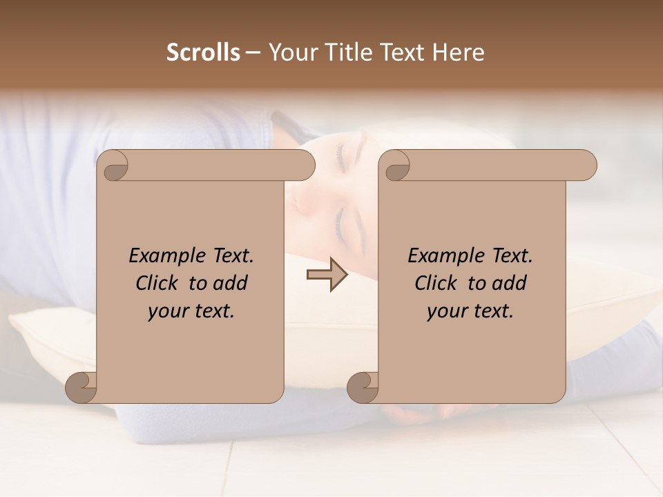 Pretty Gorgeous Sleep PowerPoint Template