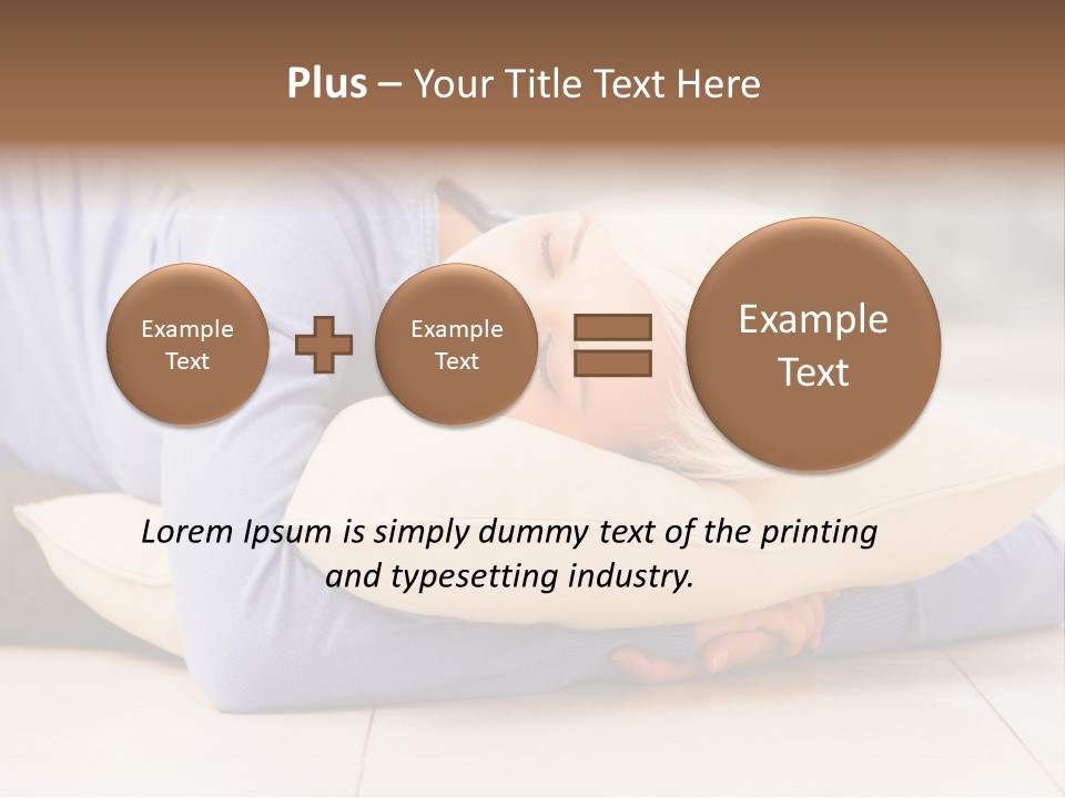 Pretty Gorgeous Sleep PowerPoint Template