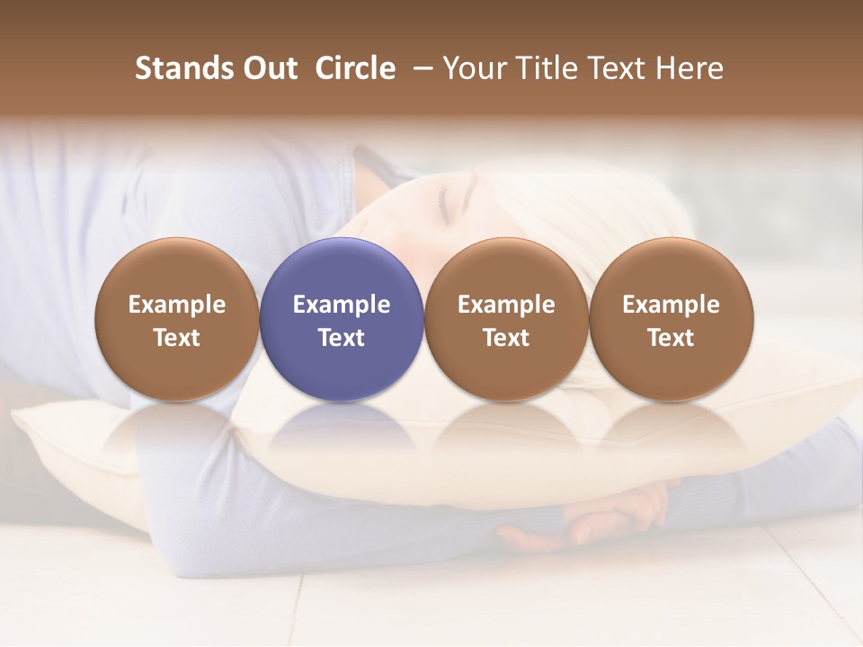 Pretty Gorgeous Sleep PowerPoint Template