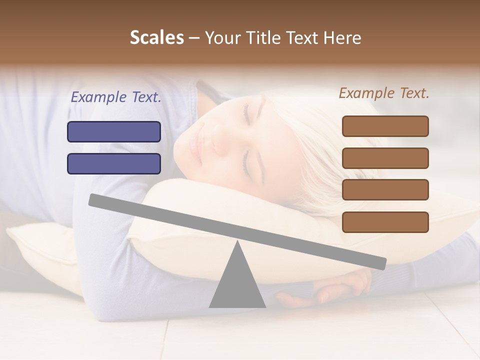 Pretty Gorgeous Sleep PowerPoint Template