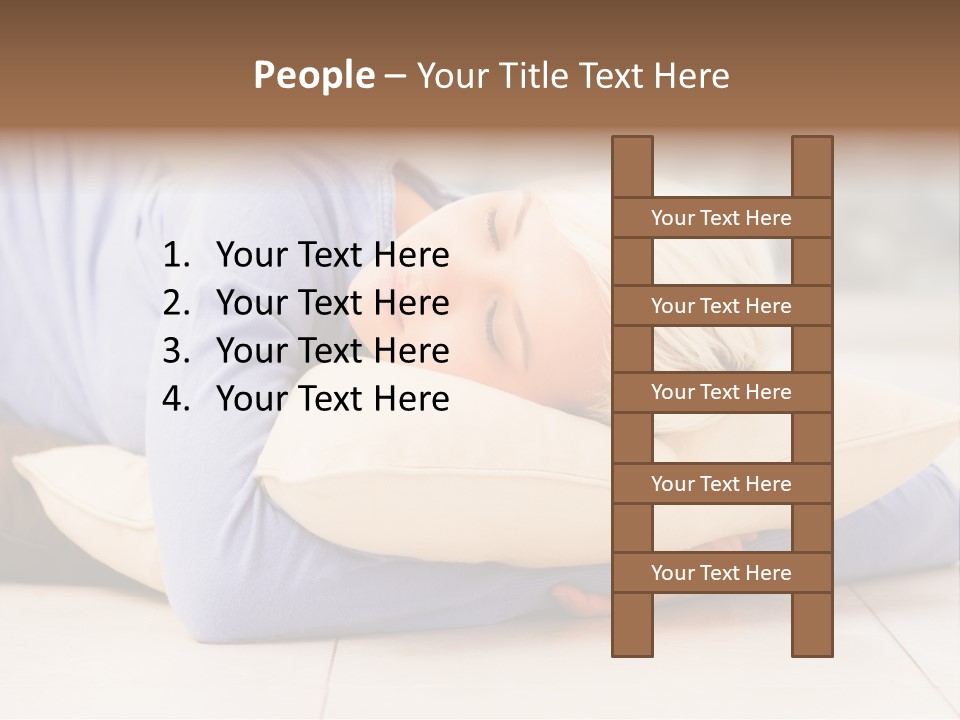 Pretty Gorgeous Sleep PowerPoint Template