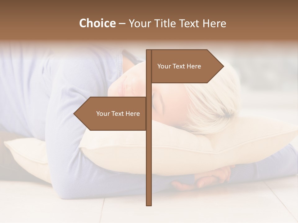 Pretty Gorgeous Sleep PowerPoint Template