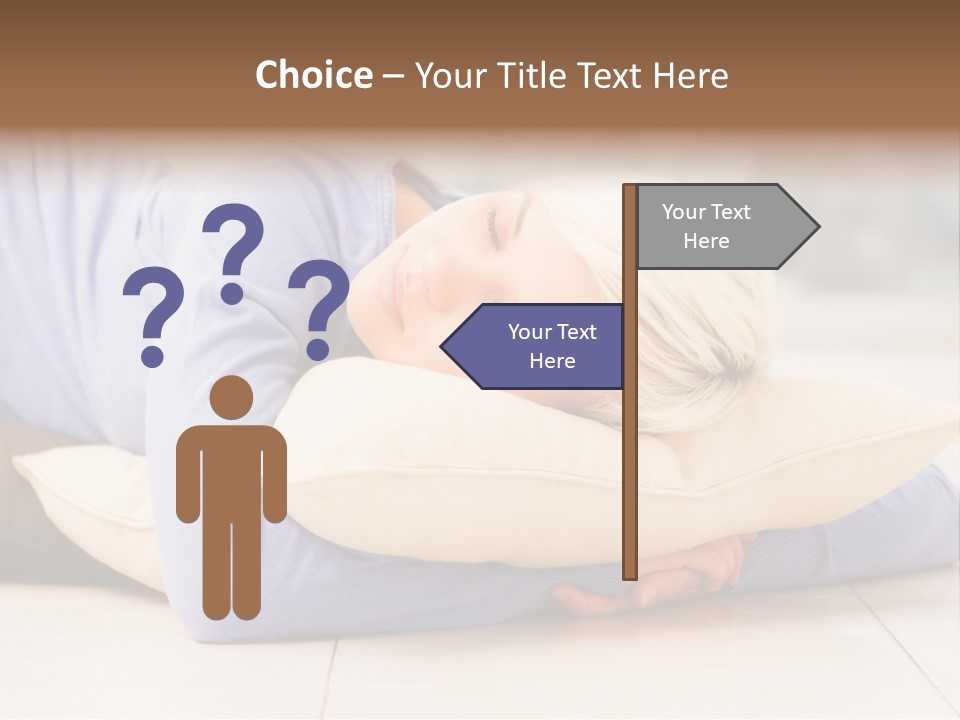 Pretty Gorgeous Sleep PowerPoint Template