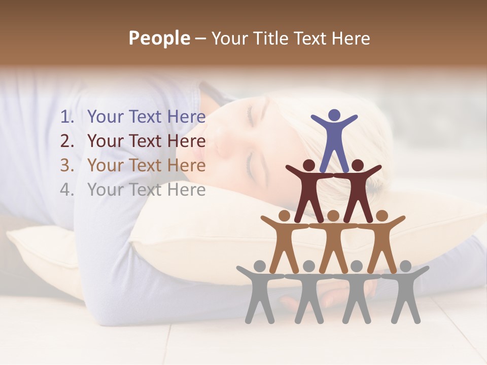 Pretty Gorgeous Sleep PowerPoint Template