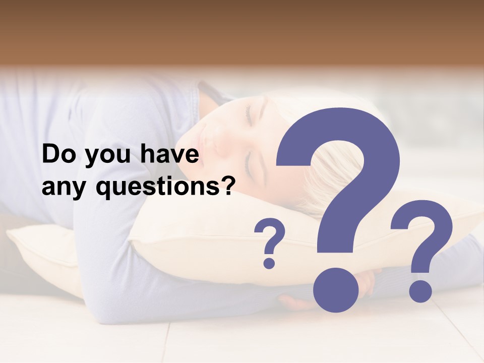 Pretty Gorgeous Sleep PowerPoint Template