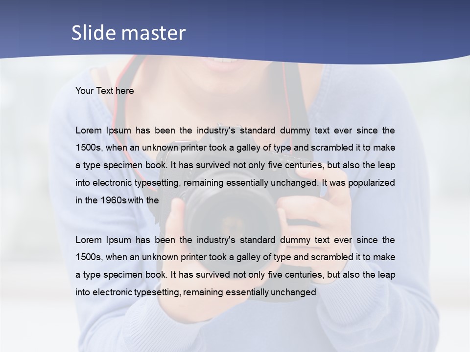 Closeup Lifestyle Reflex Beautiful PowerPoint Template