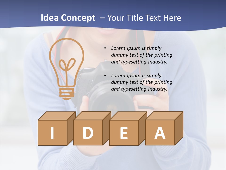 Closeup Lifestyle Reflex Beautiful PowerPoint Template