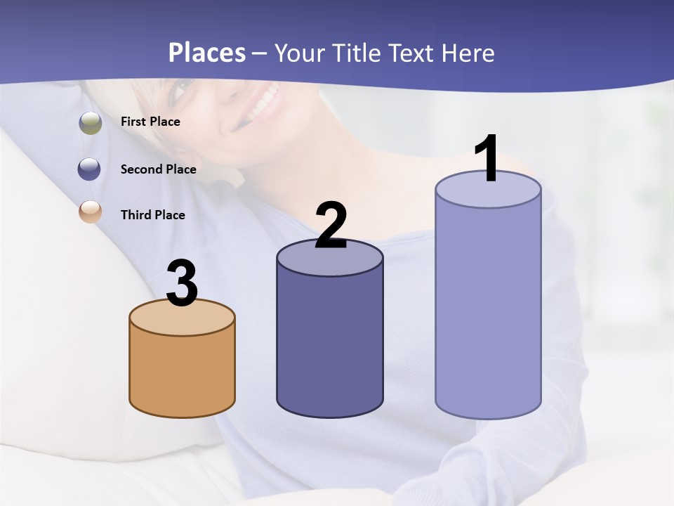 Lady Pretty Caucasian PowerPoint Template