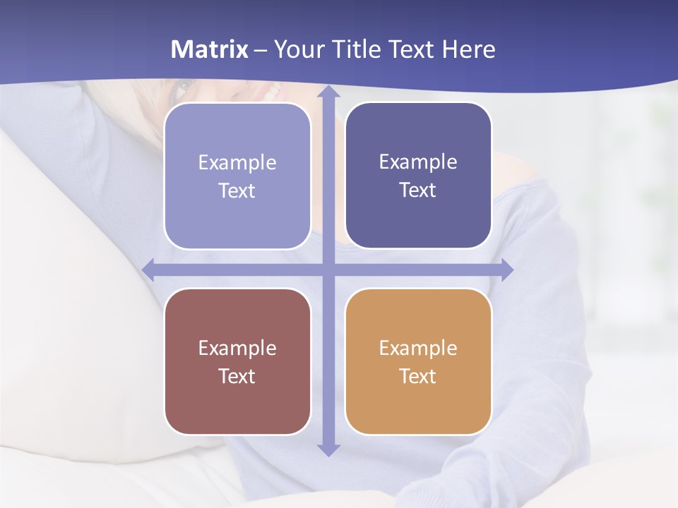 Lady Pretty Caucasian PowerPoint Template