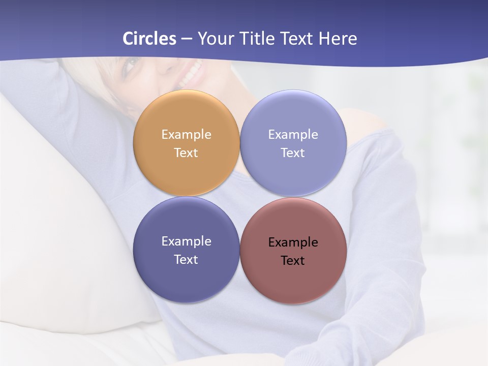 Lady Pretty Caucasian PowerPoint Template