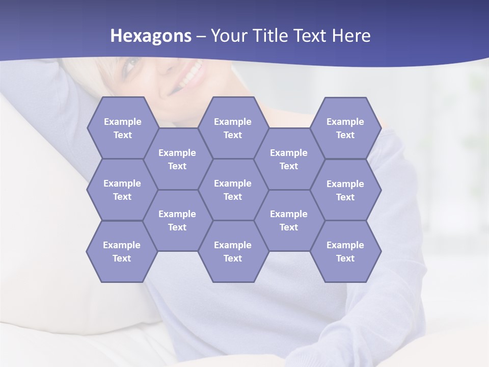 Lady Pretty Caucasian PowerPoint Template