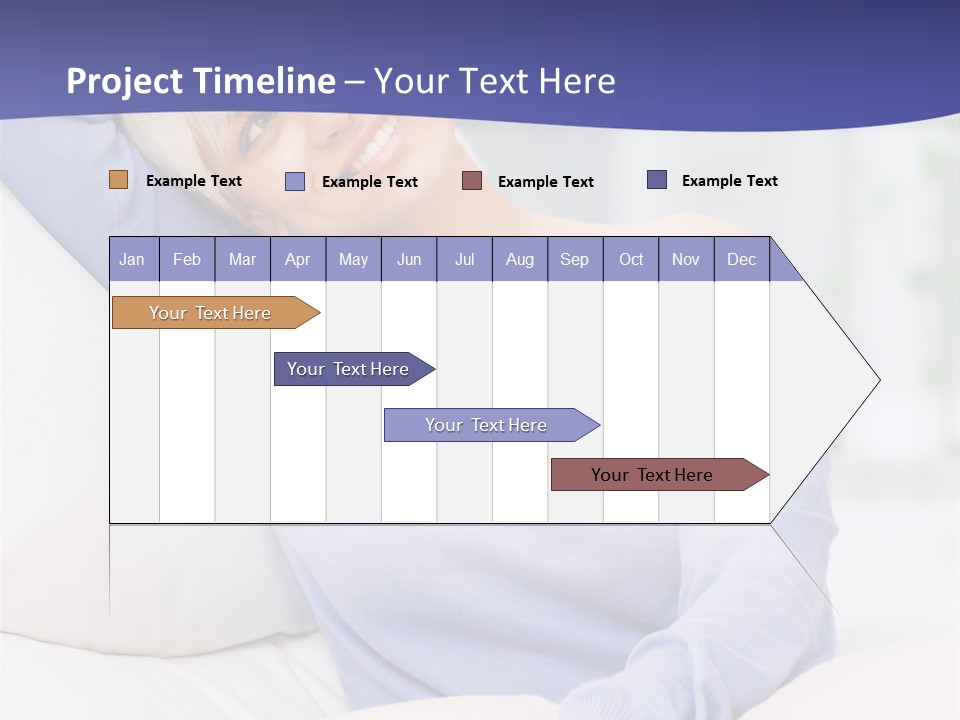 Lady Pretty Caucasian PowerPoint Template