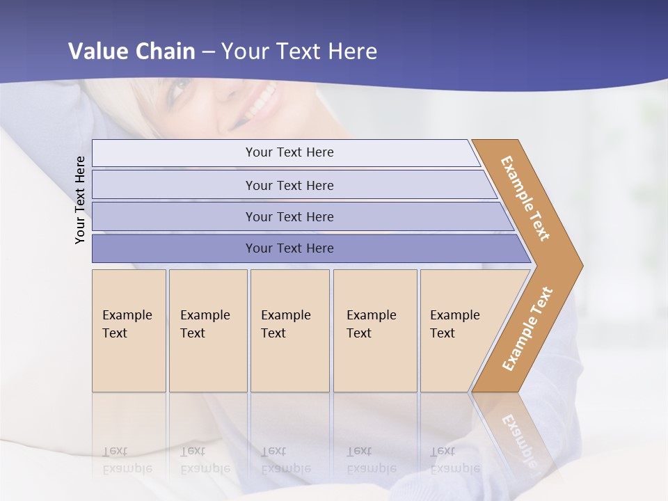 Lady Pretty Caucasian PowerPoint Template