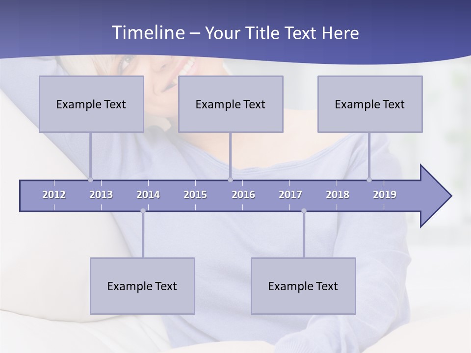 Lady Pretty Caucasian PowerPoint Template