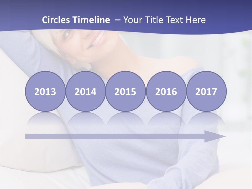 Lady Pretty Caucasian PowerPoint Template