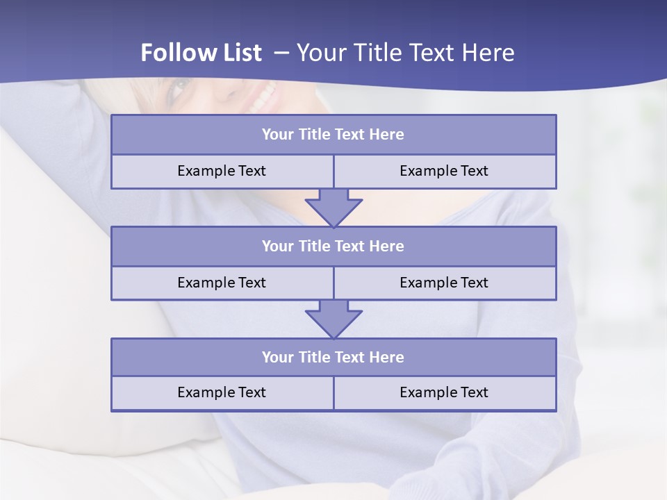 Lady Pretty Caucasian PowerPoint Template