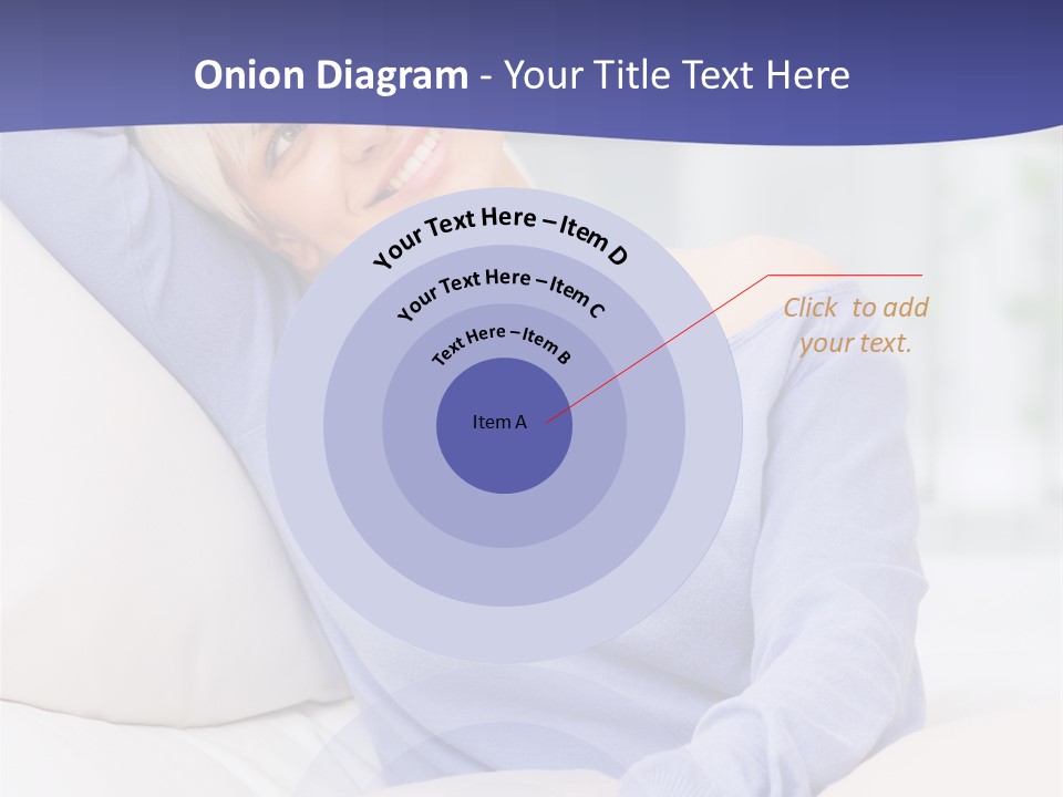 Lady Pretty Caucasian PowerPoint Template