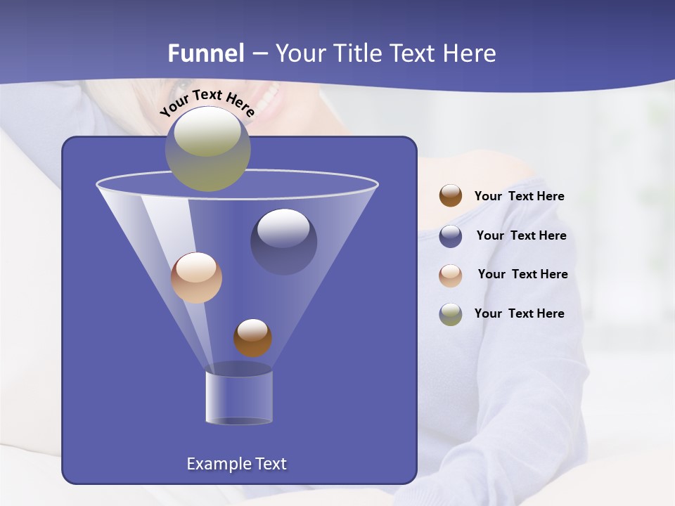 Lady Pretty Caucasian PowerPoint Template