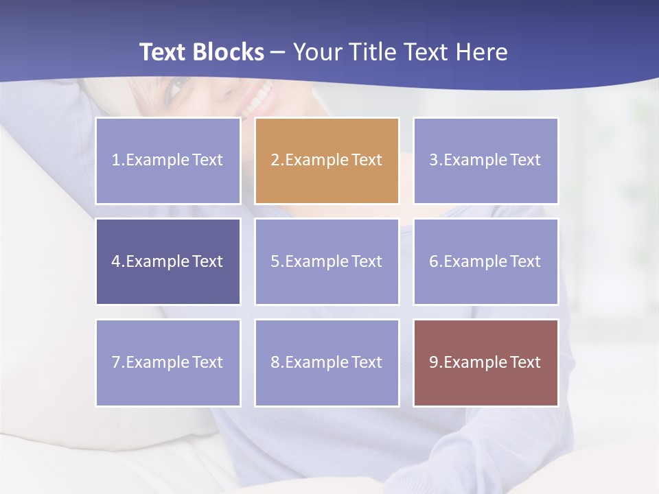 Lady Pretty Caucasian PowerPoint Template