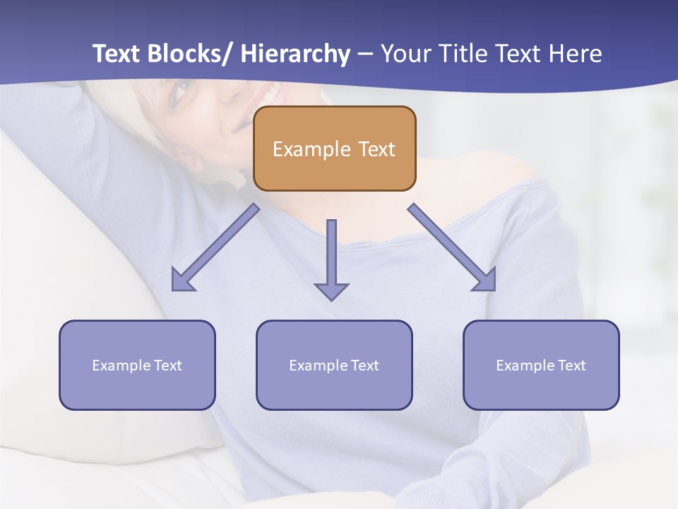 Lady Pretty Caucasian PowerPoint Template