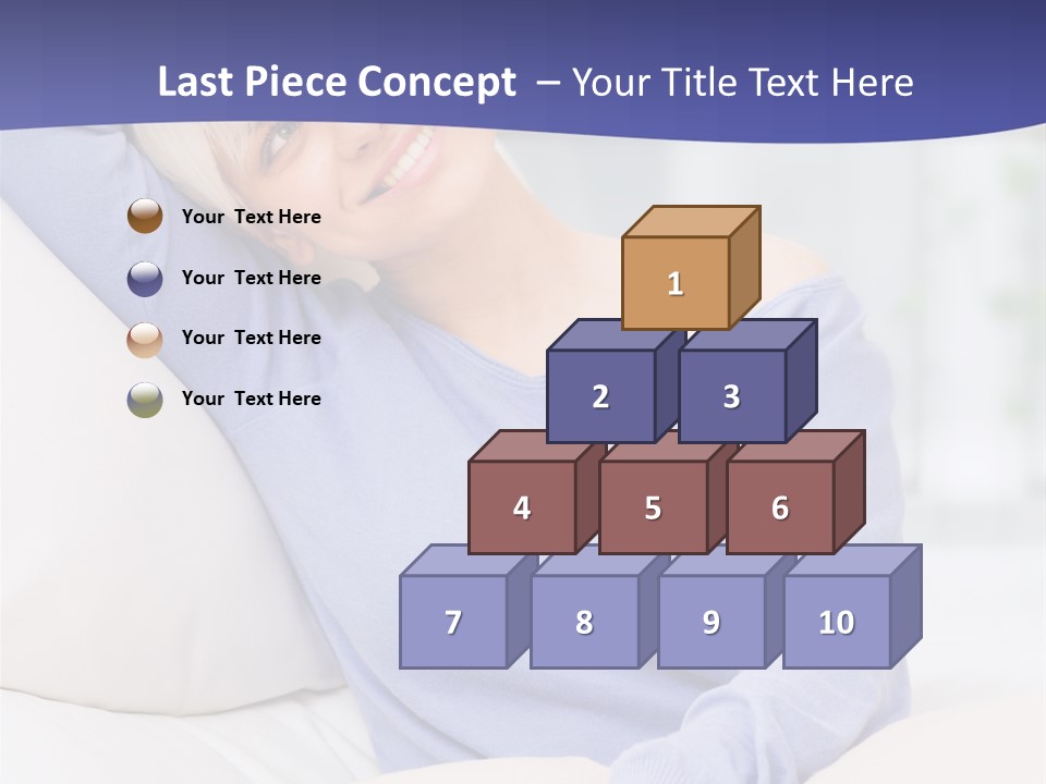 Lady Pretty Caucasian PowerPoint Template