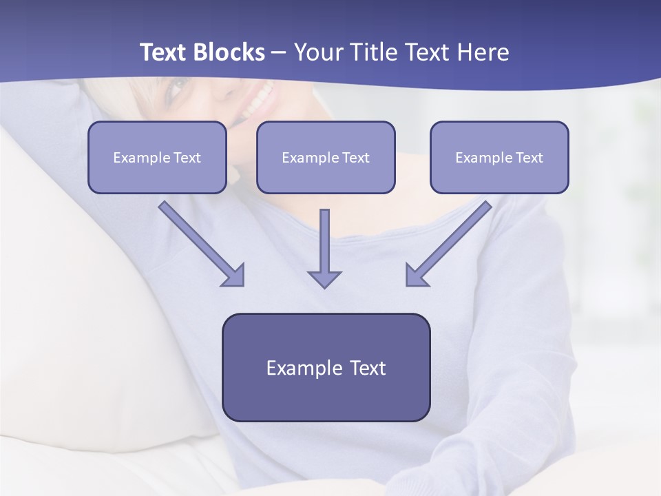 Lady Pretty Caucasian PowerPoint Template