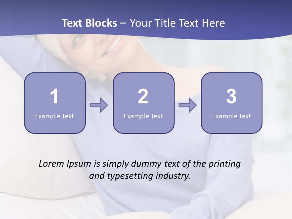 Lady Pretty Caucasian PowerPoint Template