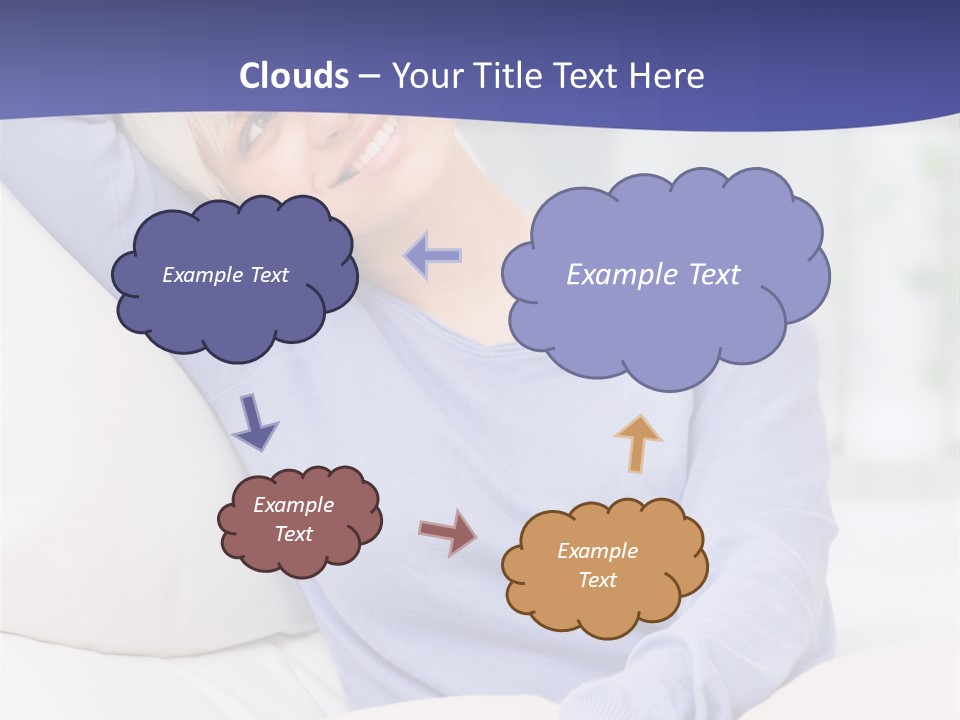 Lady Pretty Caucasian PowerPoint Template