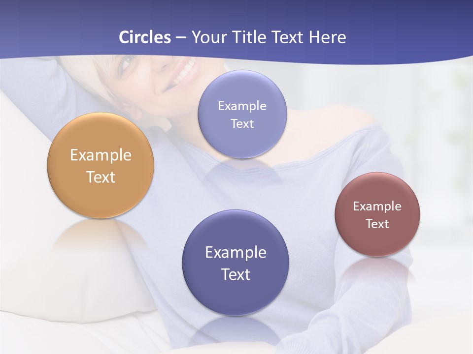 Lady Pretty Caucasian PowerPoint Template