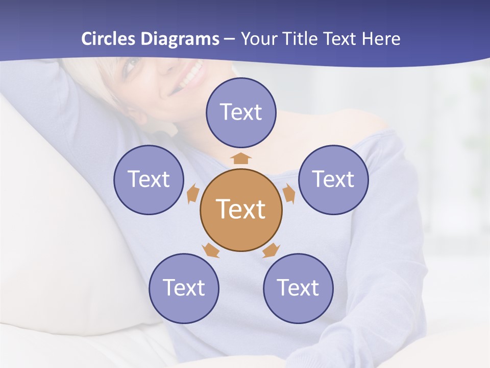 Lady Pretty Caucasian PowerPoint Template