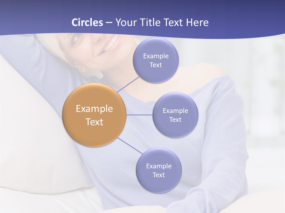 Lady Pretty Caucasian PowerPoint Template