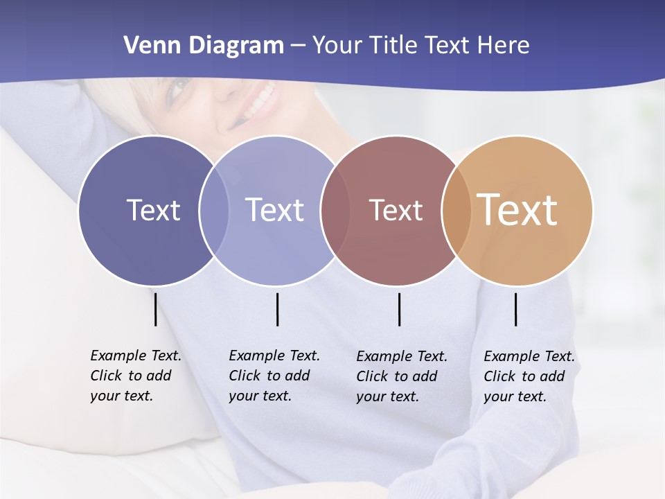 Lady Pretty Caucasian PowerPoint Template