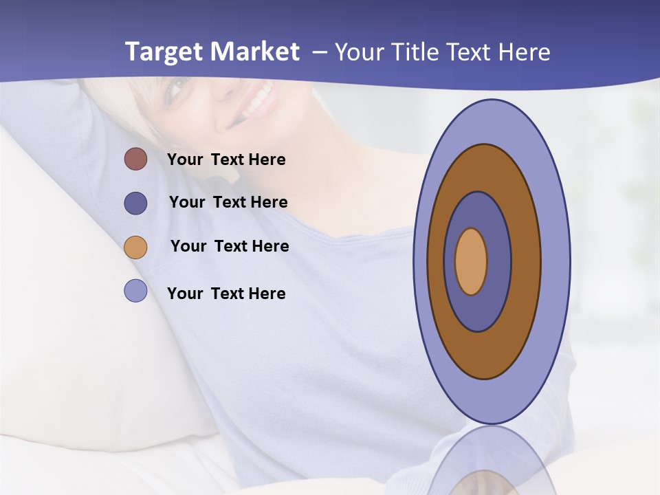 Lady Pretty Caucasian PowerPoint Template