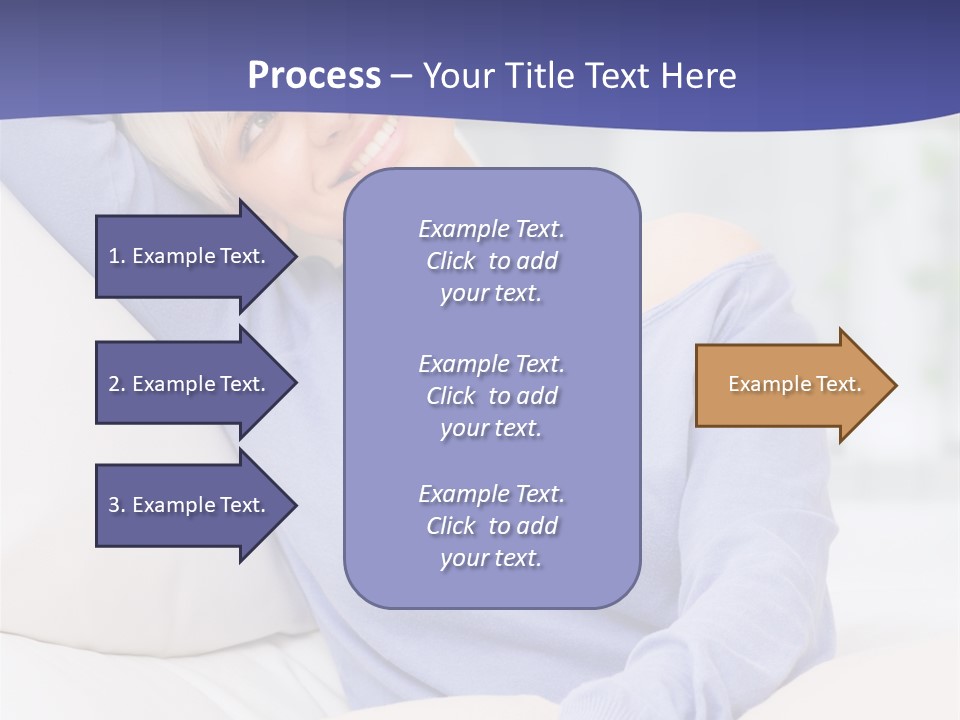 Lady Pretty Caucasian PowerPoint Template