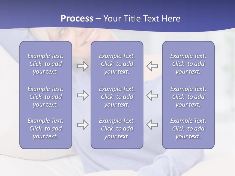 Lady Pretty Caucasian PowerPoint Template