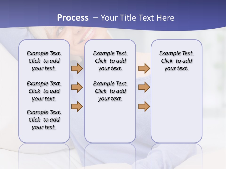 Lady Pretty Caucasian PowerPoint Template