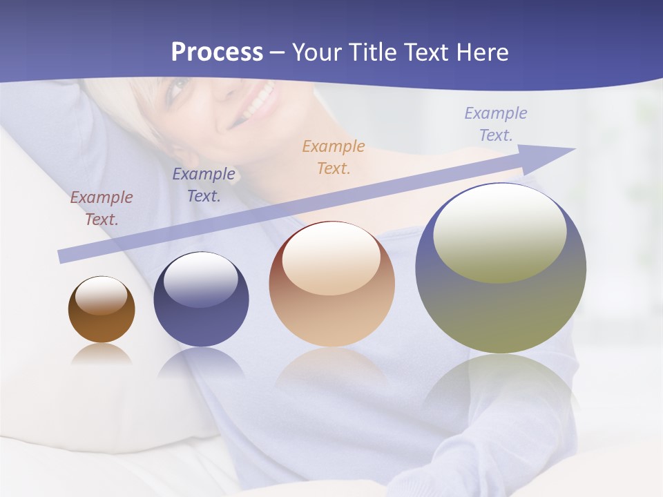 Lady Pretty Caucasian PowerPoint Template