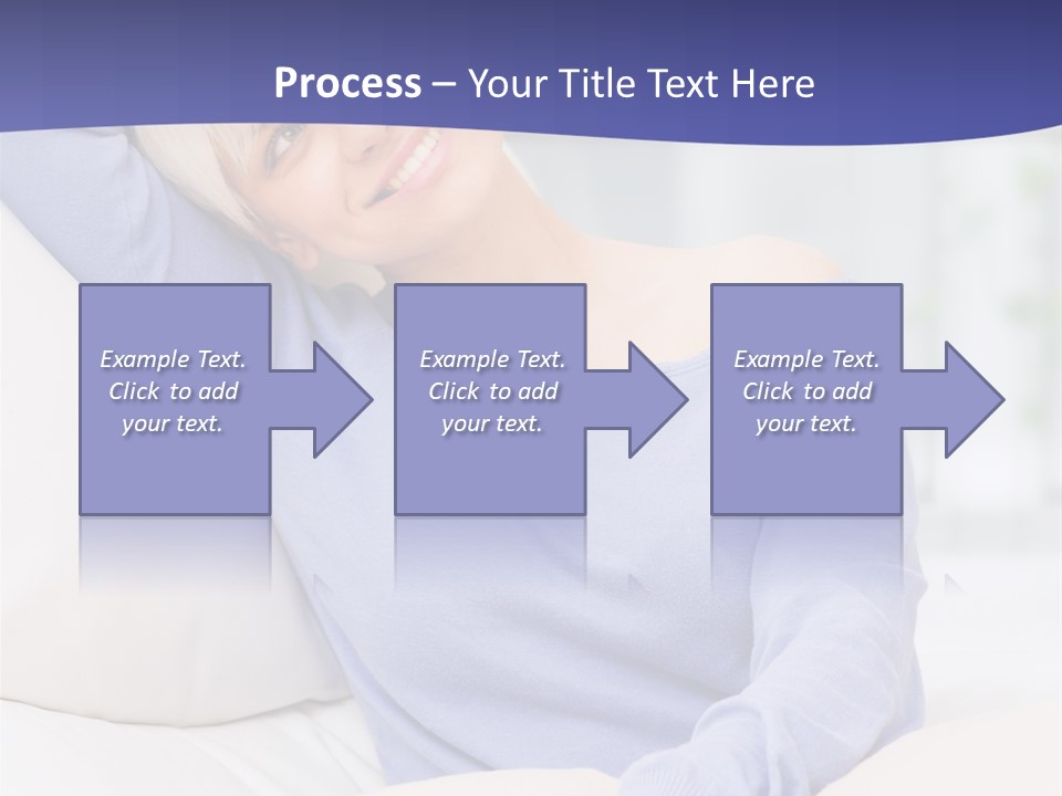 Lady Pretty Caucasian PowerPoint Template