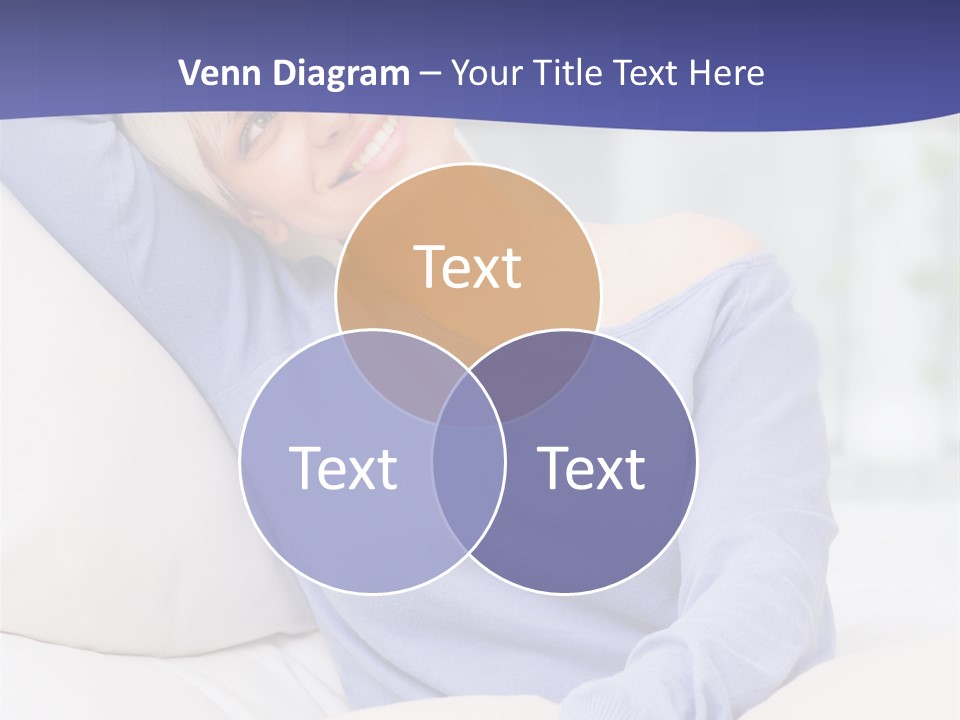 Lady Pretty Caucasian PowerPoint Template