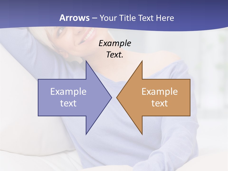 Lady Pretty Caucasian PowerPoint Template