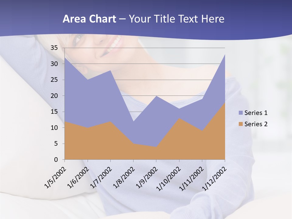Lady Pretty Caucasian PowerPoint Template