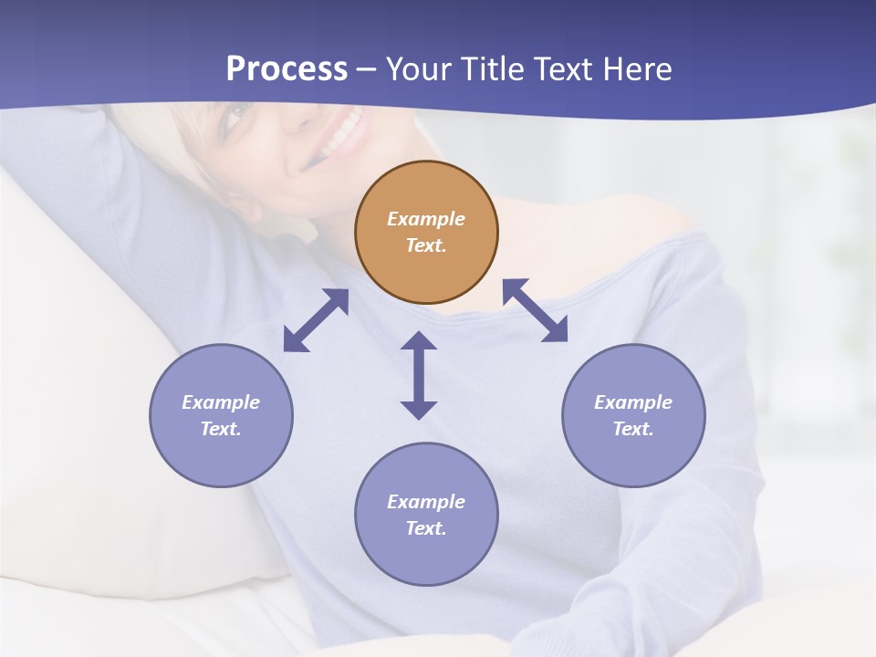 Lady Pretty Caucasian PowerPoint Template